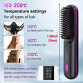 Portable Hair Straightener Brush Antiscald Hair Cordless Hair Straightener Brush