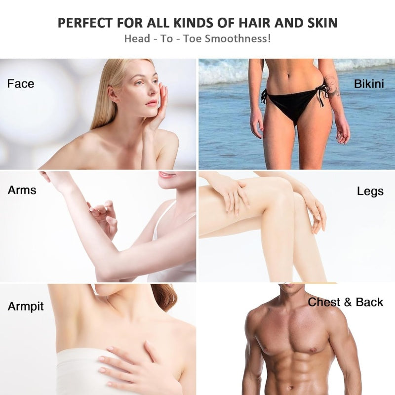 Waxing Kit Wax Heater Warmer Pot Machine Depilatory Wax Beans Body Hair Removal