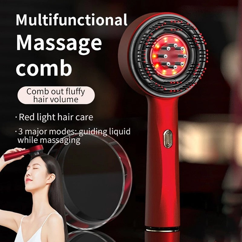 Electric Scalp Massage Comb Hair Growth Red Light Therapy Brush Head Massager UK