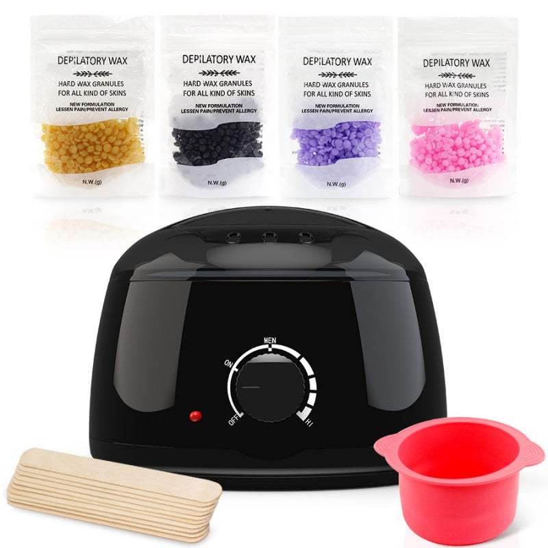 Waxing Kit Wax Heater Warmer Pot Machine Depilatory Wax Beans Body Hair Removal