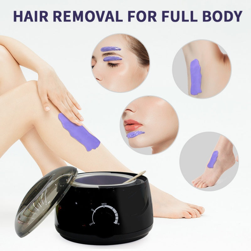 Waxing Kit Wax Heater Warmer Pot Machine Depilatory Wax Beans Body Hair Removal