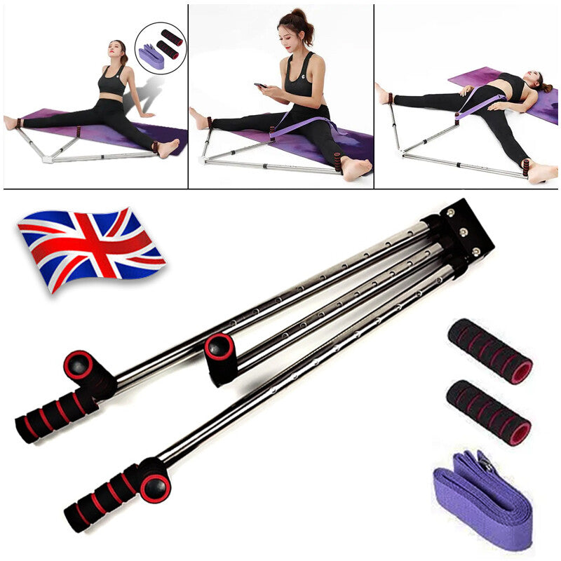 3 Bar Leg Stretcher 9 Hole Adjustable Leg Split Stretching Training Machine