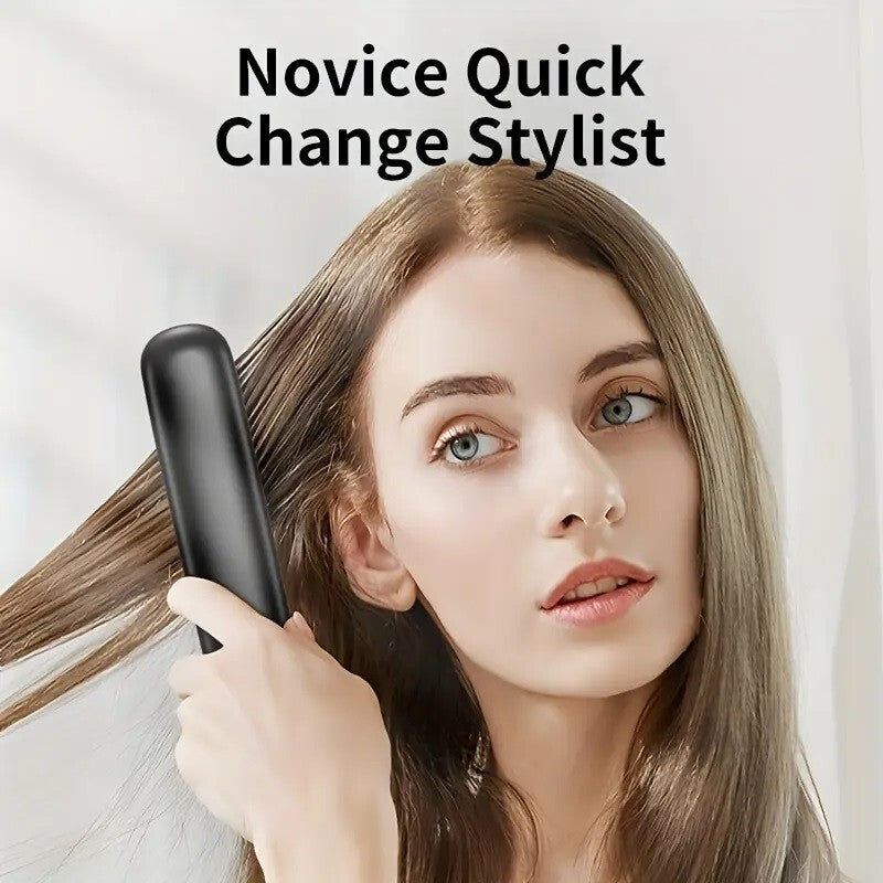 Portable Hair Straightener Brush Antiscald Hair Cordless Hair Straightener Brush