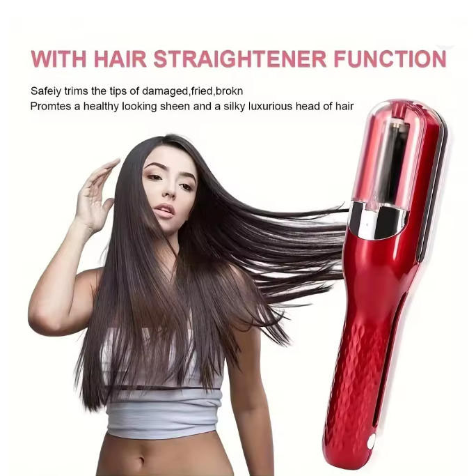 Hair Split Ends Trimmer Cordless Safely Preserve Long Beautiful Hair For Women